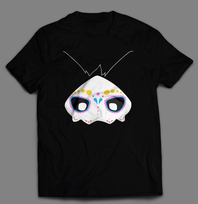 Camiseta Furo Día de Muertos furry  algodón México
