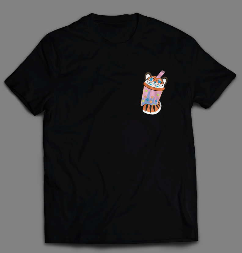 Playera Tiger Boba anime streetwear  México
